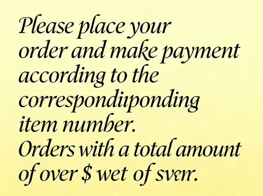 Leon's Labub  （Please place your order and make payment according to the item number）
